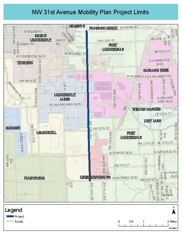 Mobility Plan Study Limits Map