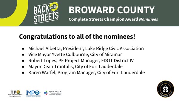 Broward Champion Award Nominees